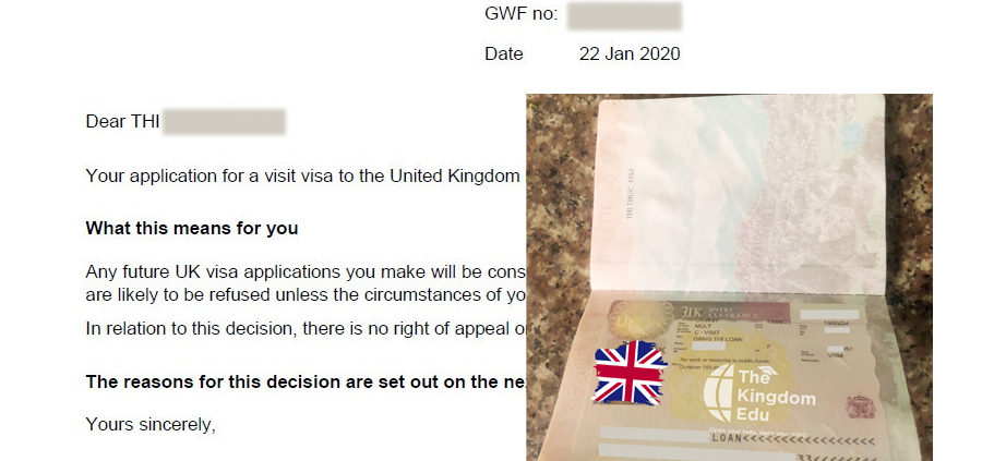 Cô Loan nhận visa UK sau 01 lần bị từ chối