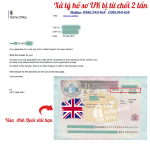 Thư từ chối và visa Anh quốc dài hạn 02 năm của cô Hương