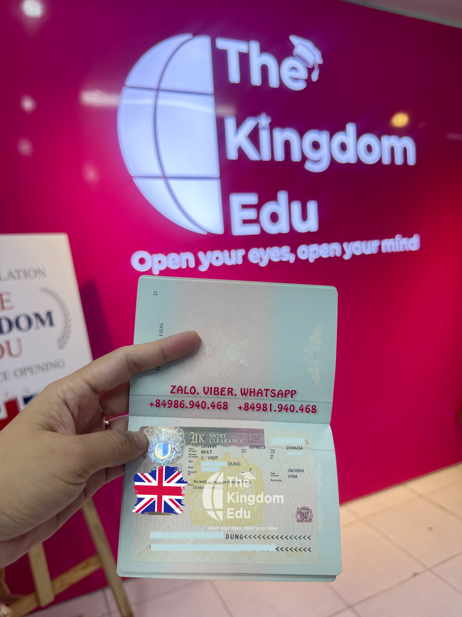 Visa thăm thân UK của cô D