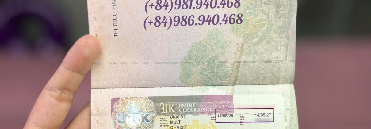 Cô khách hàng nhận visa dài hạn Anh Quốc sau khi sử dụng dịch vụ của The Kingdom Visa