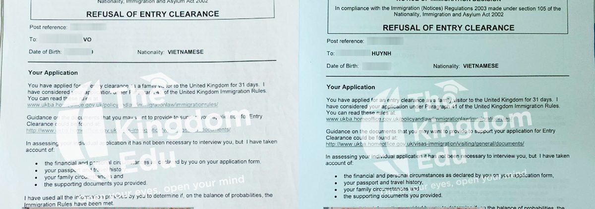 Visa Anh Quốc của cô chú sau khi sử dụng dịch vụ tại The Kingdom Visa