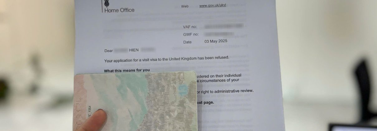 Hỗ trợ thành công hồ sơ khách hàng bị từ chối visa Anh Quốc