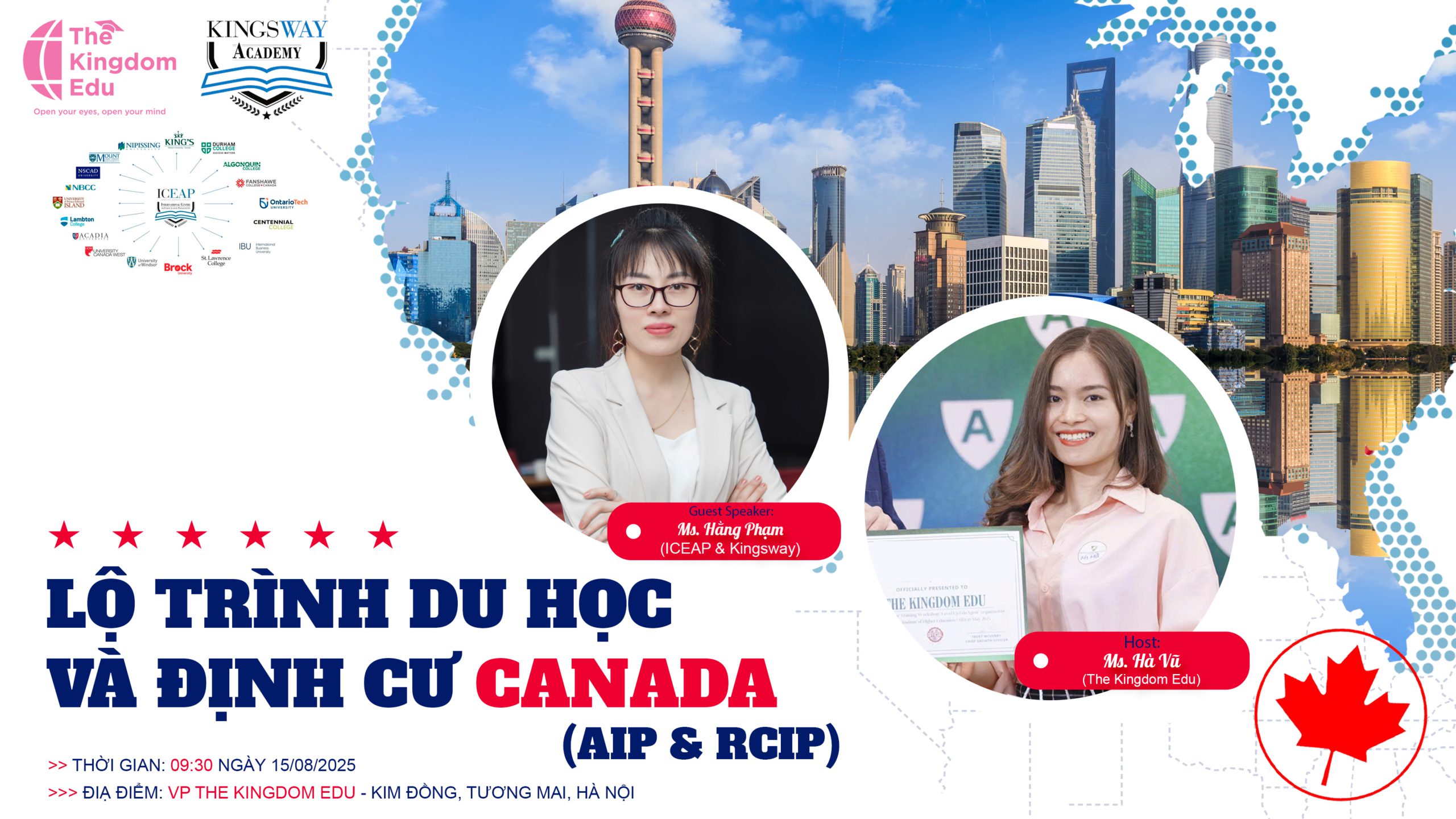 Lộ trình du học và định cư Canada - AIP & RCIP