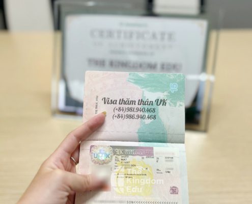 Khách hàng nhận visa thăm thân Anh Quốc khi sử dụng dịch vụ trọn gói tại The Kingdom Visa