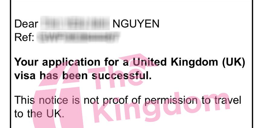 Chúc mừng bé N nhận visa định cư Anh Quốc diện bố/mẹ bảo lãnh