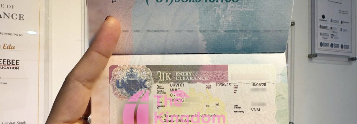 Visa thăm thân Anh Quốc của chú V sau khi xử lý thành công tại The Kingdom Visa