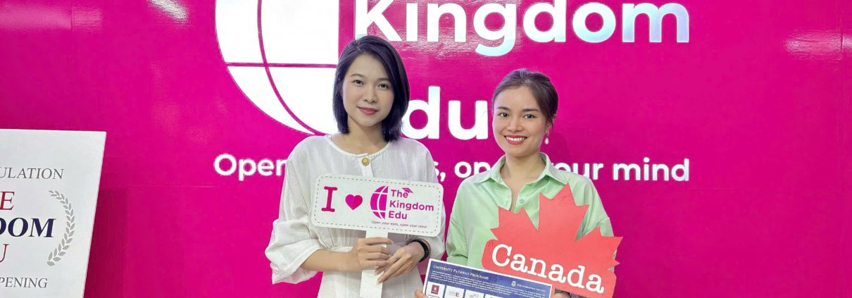 Ms.Hạnh đại diện trường THPT TAIE đến thăm văn phòng The Kingdom Edu