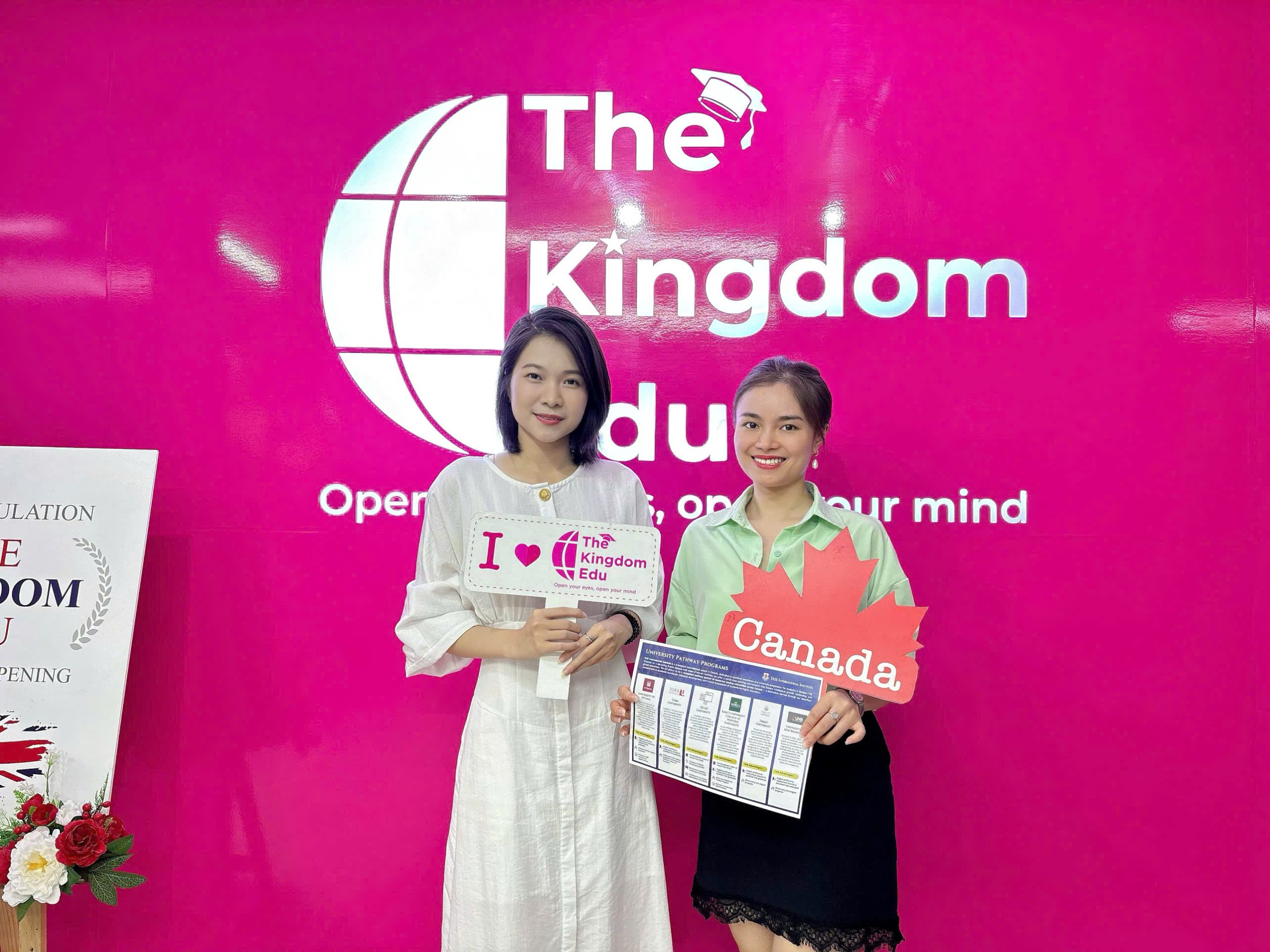 Ms.Hạnh đại diện trường THPT TAIE đến thăm văn phòng The Kingdom Edu
