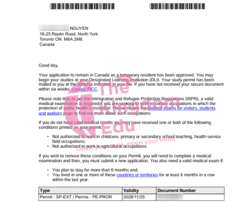 Gia hạn giấy phép du học từ bậc THPT lên Cao đẳng tại Canada