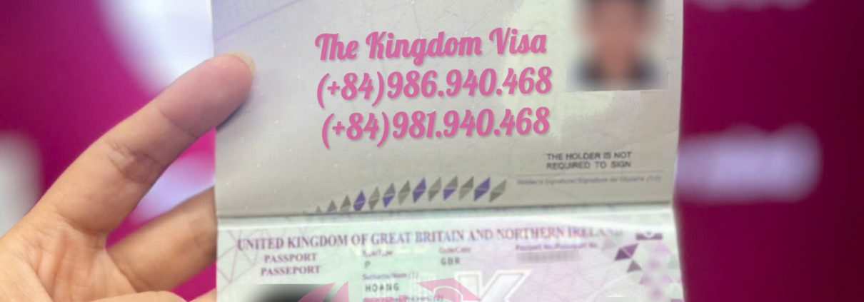 Hộ chiếu UK của khách hàng The Kingdom