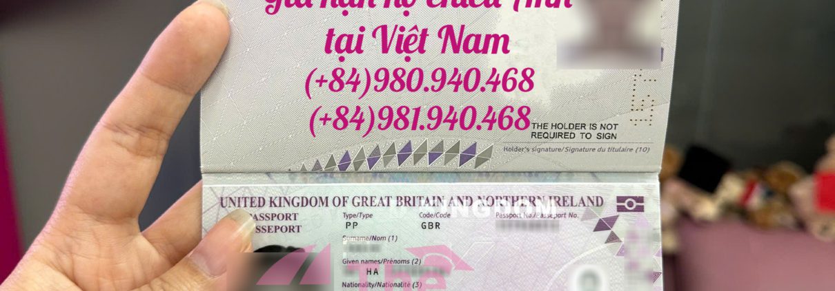 Gia hạn thành công hộ chiếu UK cho bé tại Việt Nam
