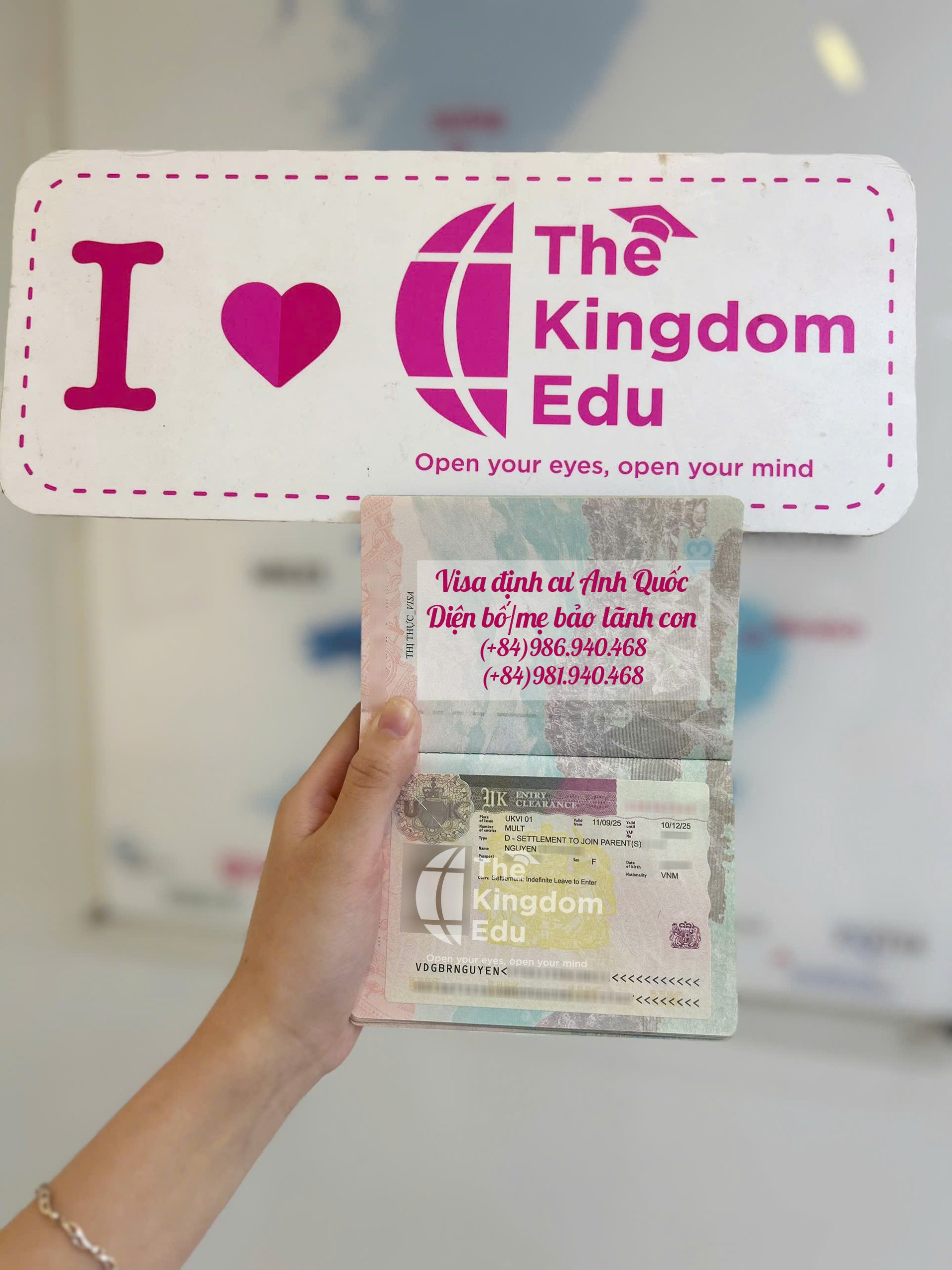 Xin chúc mừng bé N nhận visa định cư Anh Quốc đoàn tụ cùng mẹ sau thời gian dài xa cách