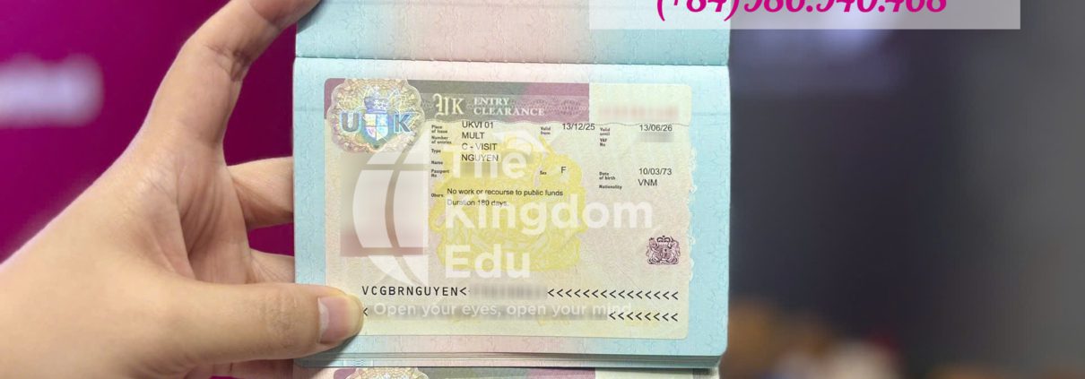 Visa du lịch Anh Quốc của cô chú khách hàng