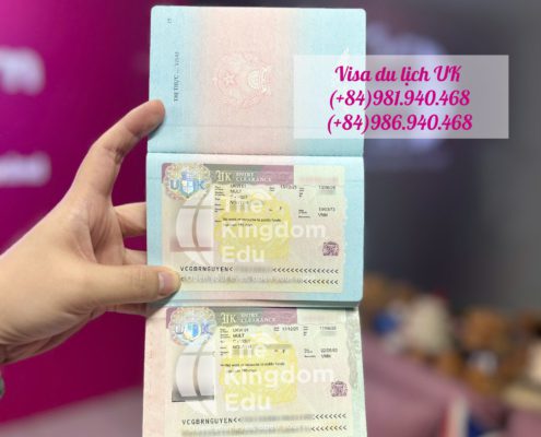 Visa du lịch Anh Quốc của cô chú khách hàng