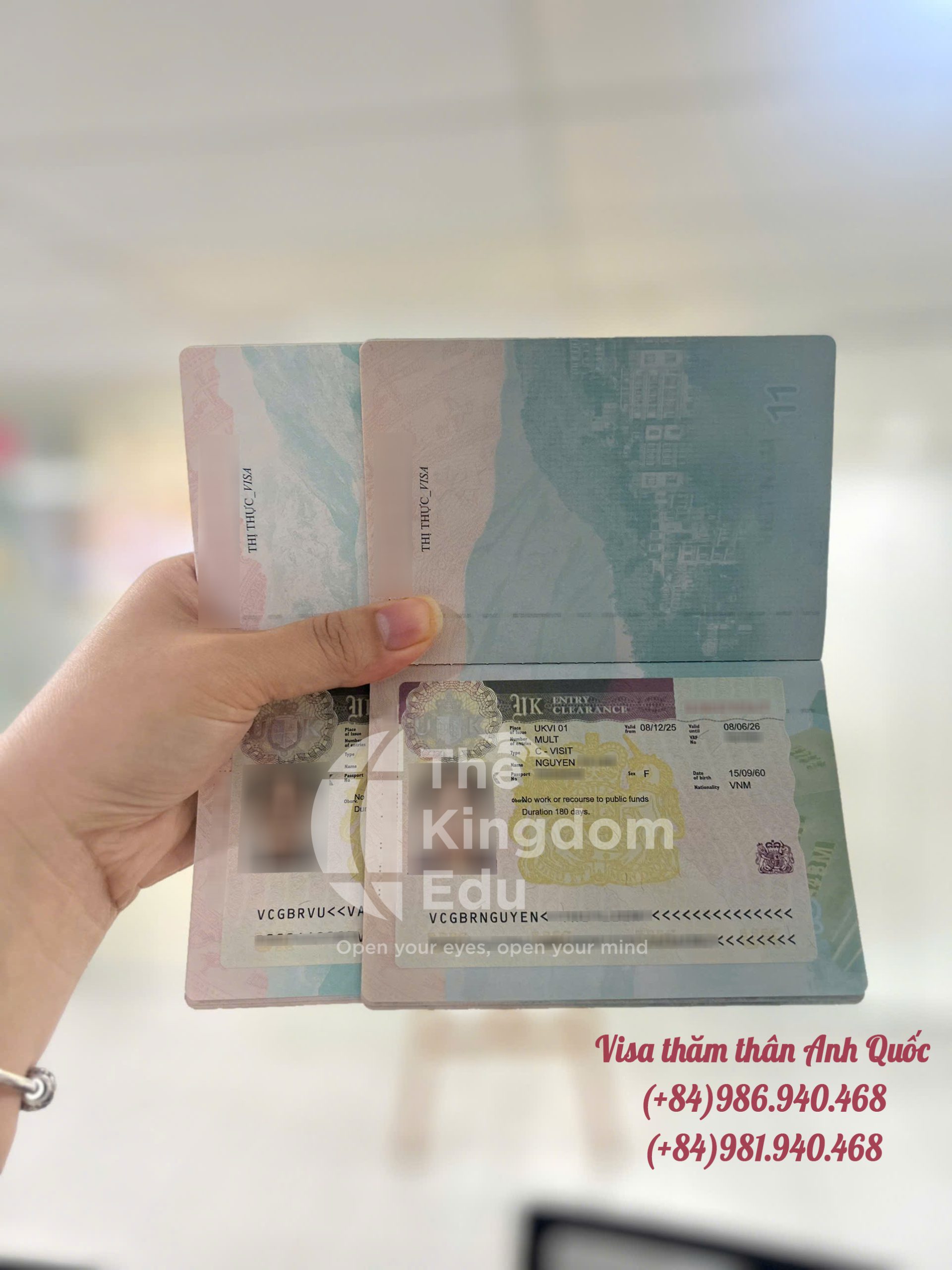 Visa thăm thân Anh Quốc của cô chú