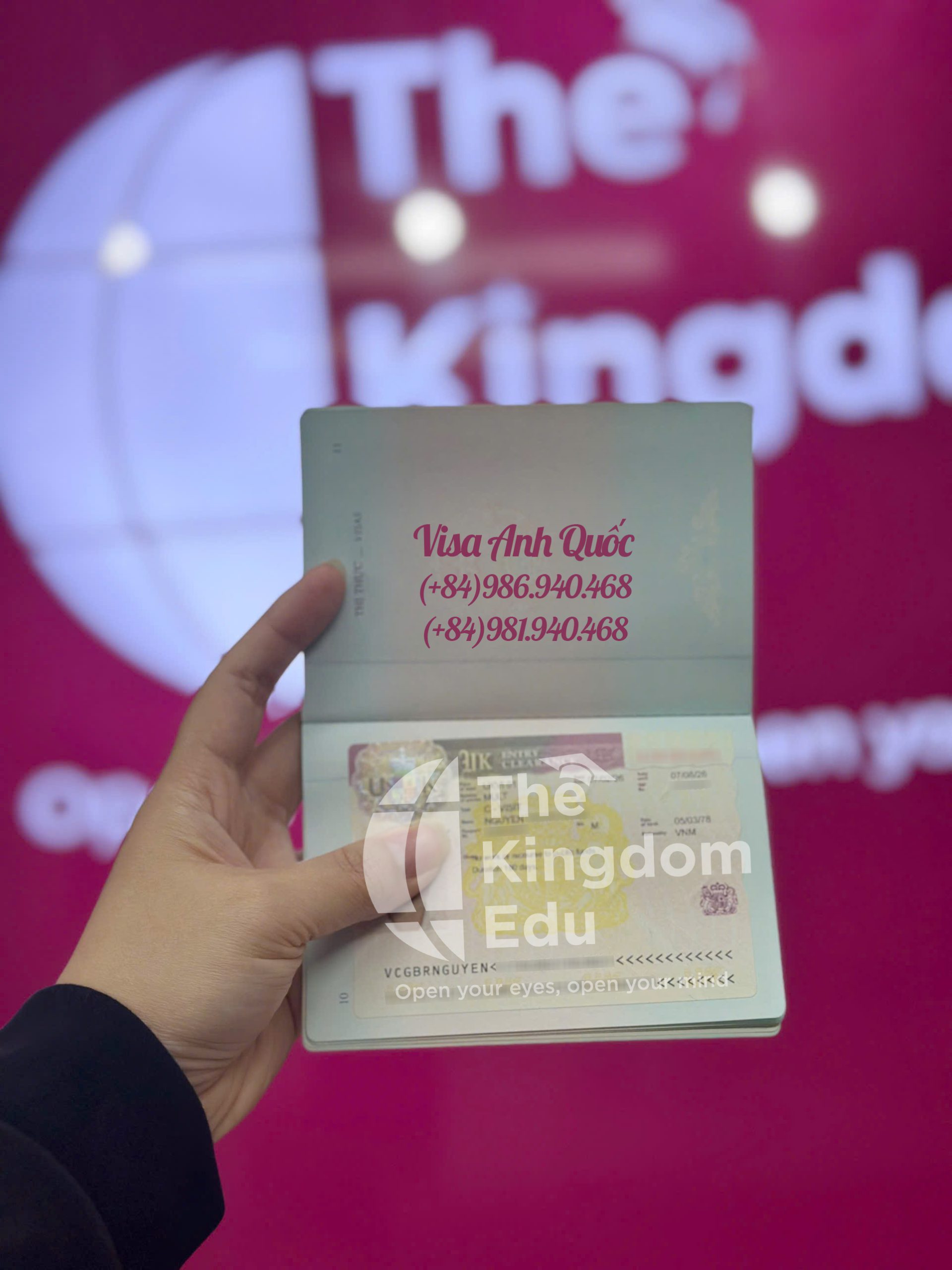 Visa du lịch UK của khách hàng