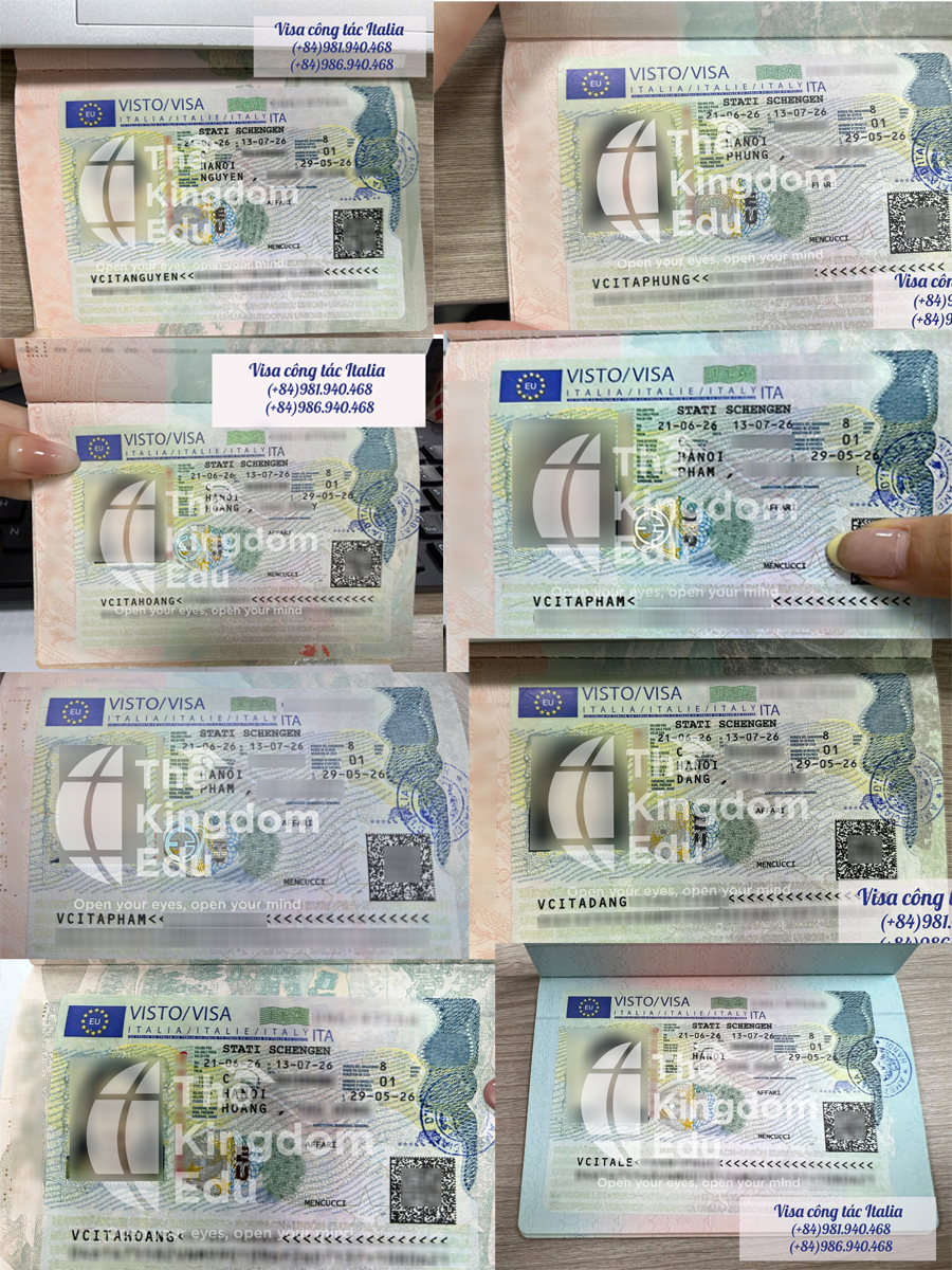 Visa công tác Italia của khách hàng